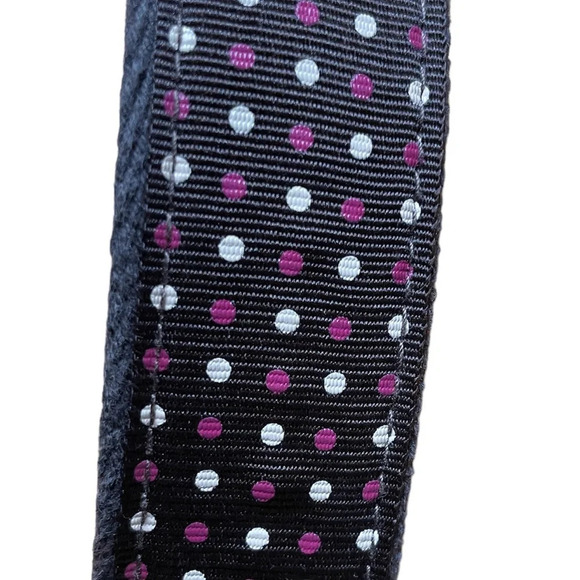 AMERICAN EAGLE BROWN POLKA DOT CANVAS BELT - Picture 5 of 8